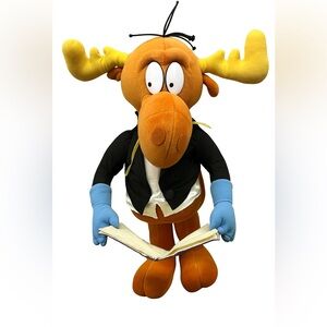 Bullwinkle J Moose Plush Standing Stuffed Animal Doll Collectible Soft Toy 1999